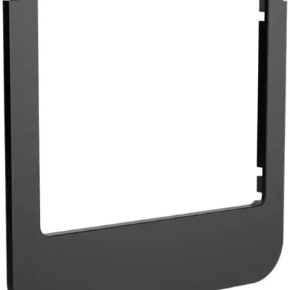 Cadre design audio Hager elcom.touch/elcom.fon rond noir 