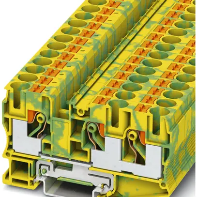 Borne de protection 0.5…16mm² Push-in vert/jaune PT 10-TWIN-PE 