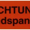Klebeschild (Achtung Fremdspannung) 70×25mm 