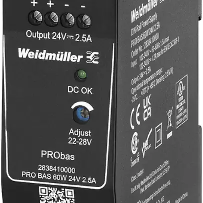 Alimentation à découpage Weidmüller Connect Power PRO BAS 60W 24V 2.5A 