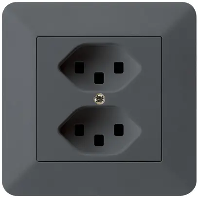 Presa INC kallysto.trend 2×T23 antracite con morsetti ad innesto 