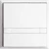 UP-Taster KNX 1-fach EDIZIOdue colore weiss RGB ohne LED mit Papiereinlage 