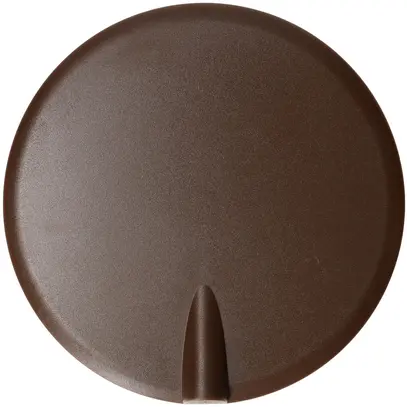 Rosace de plafond MH clips à ressort+entrée enfichable Ø98×9mm brun 