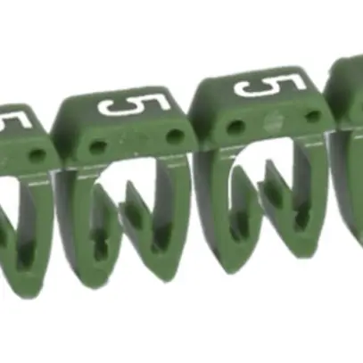 Kennzeichnungsring Legrand CAB 3, für 1.5…2.5mm² Aufdruck: '5', grün 