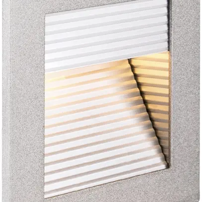 Applique INC LED SLV FRAME CURVE 3W 100lm 2700K 90×90×55mm argent 