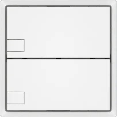 Pulsante universale EDIZIO.liv UNI SNAPFIX® s.LED 2× com.1T bi 