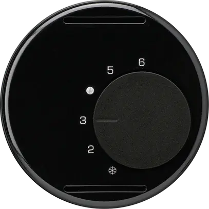 Insert pour thermostat d'ambiance ENC basico noir 24V 