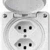 UP-Steckdose robusto 2×Typ 23 weiss 