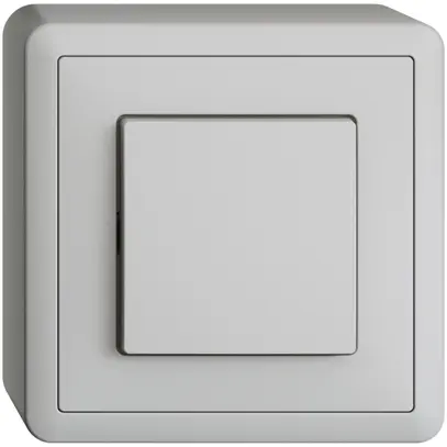 Interruttore AP EDIZIOdue 6/1P grigio chiaro 