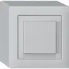 Interruttore puls.AP EDIZIOdue 3/1L grigio chiaro 