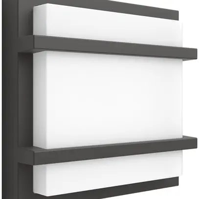 LED-Wandleuchte Petronia 12W 3000K 1200lm IP44, anthrazit 