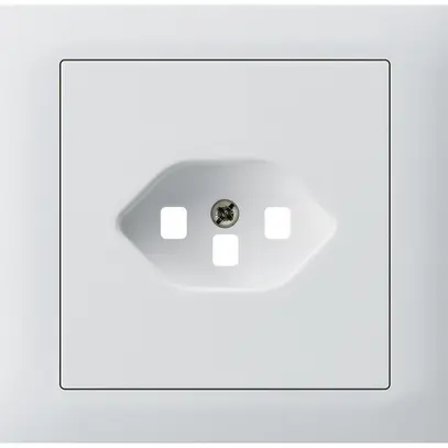 Kit frontale INS kallysto per presa INS G3 1×tipo 23 telaio avvitabile bianco 