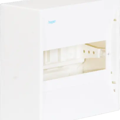 Coffret de distribution AP Hager mini gamma 1 rangée 8UM IP30 182×180×82mm 