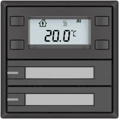 Pulsante RTH EDIZIO.liv SNAPFIX® c.RGB-LED targ.2×tasti com.1T grs 