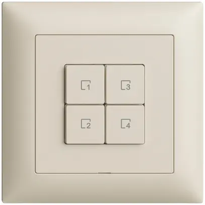 Commande pour poussoir scène ENC 4 scènes/4T Edue Wiser crema 