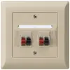 Presa INC audio kallysto.line 2×beige morsetto per 2 altoparlante 
