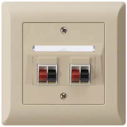 Presa INC audio kallysto.line 2×beige morsetto per 2 altoparlante 