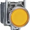 Poussoir lumineux INC Harmony XB4 1 poussoir 24VAC/DC or Ø22.5mm 1NO 1NC IP66 