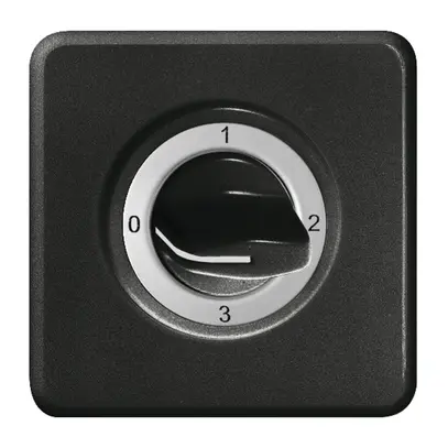 Kit frontale INC 0-1-2-3 nero per interr.rotativo 