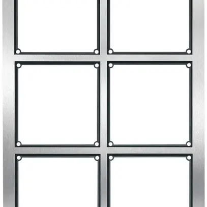 Scatola INC per citofono Hager elcom.modesta 3×2 2-fili c.cornice, acciaio preg. 