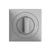 Kit frontal EDIZIOdue 0-1-2-3 60×60mm silver pour interrupteur rotatif 