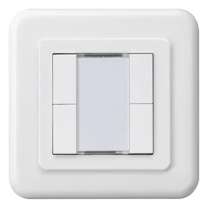 Poussoir ENC Hager basico C KNX quadruple blanc 