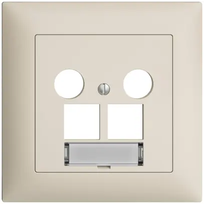 Kit de recouvrement ENC Edue FMI, p.prise multimédia EASYNET, p.2×RJ45 S-One, cr 