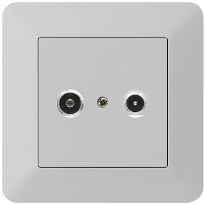 Prise antenne ENC kallysto.trend R/TV 23dB 2GHz gris clair 