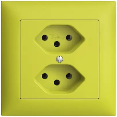 Prise ENC EDIZIOdue 2×T13 lemon 