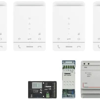 Kit interphone portier audio starter Bticino, 2 fils, universal / CLASSE 100 