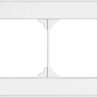 UP-Kopfzeile EDIZIO.liv SNAPFIX® 1×2 für frei wählbare Kombinationen weiss 