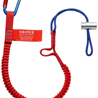 Fettuccia di ancoraggio KNIPEX 00 50 12 T BK con moschettone materiale max.6kg 