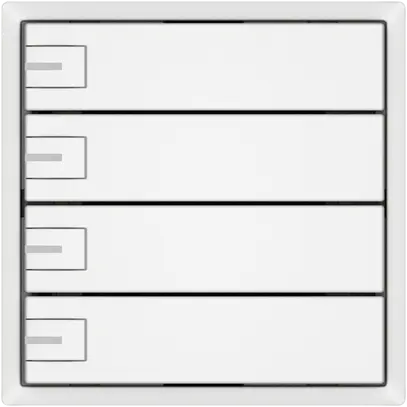 Pulsante KNX RGB EDIZIO.liv SNAPFIX® sensore temp.RGB-LED 4× com.1T bi 