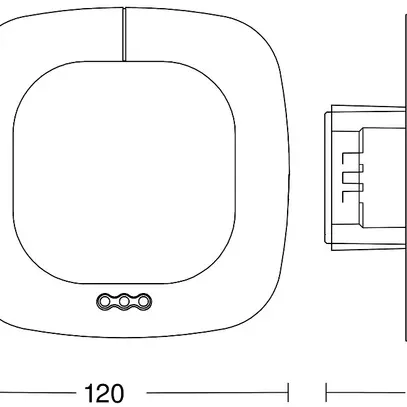 Détecteur de présence INC Steinel Quattro PIR HD COM1 360° h=2.8m 64m²+400m² 