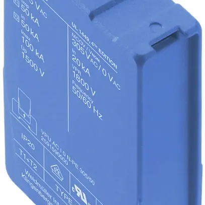 Scaricatore di ricambio Weidmüller VPU AC I 0 N-PE 305/50 