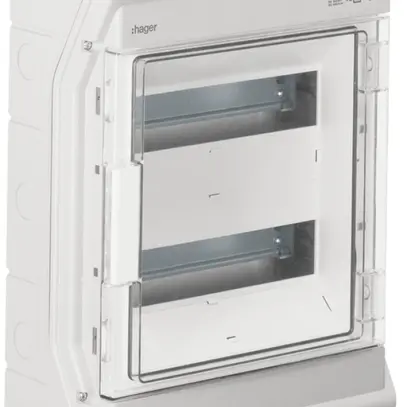 Quadro di distribuzione AP Hager vector 2 file 12UM IP65 310×427×151mm 