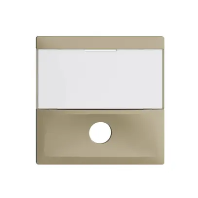 Plaque frontale EDIZIOdue sand pour contact de sonnerie 