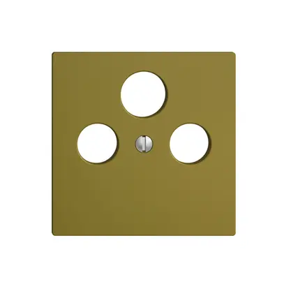 Plaque frontale EDIZIOdue olive pour SAT 