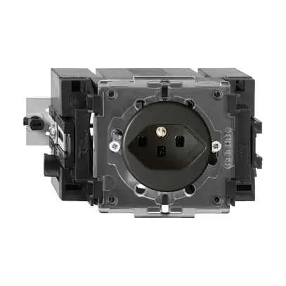 Prise INC FH T23 noir 49…69mm, avec bornes enfichables 