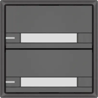 Pulsante universale EDIZIO.liv UNI SNAPFIX® c.LED RGB 2× com.2T targ.grs 