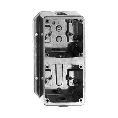 Gehäuseunterteil AG 2×M20 Al kugelpoliert 