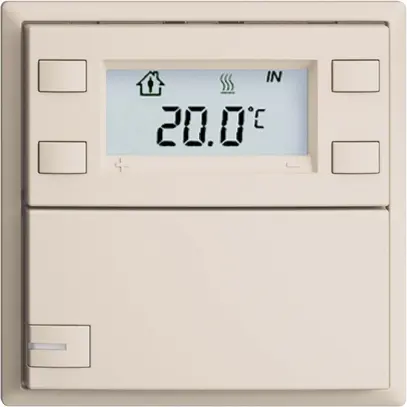 Pulsante RTH INC KNX 1×EDIZIOdue F crema, con LED RGB 