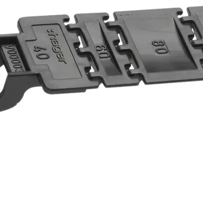 Clip per canale di cablaggio BA7 nero 