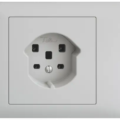 Presa INS EDIZIOdue T25 16A grigio chiaro, 53mm, morsetti a vite 