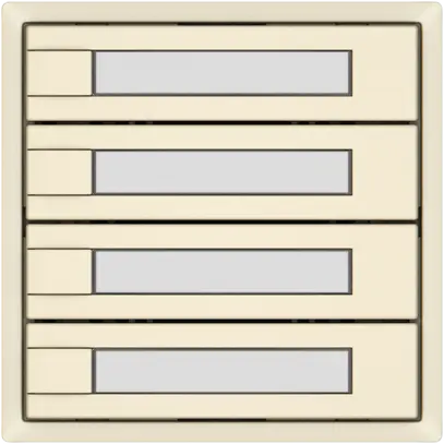 Pulsante KNX RGB EDIZIO.liv SNAPFIX® sensore temp.s.LED targ.4× com.1T cr 