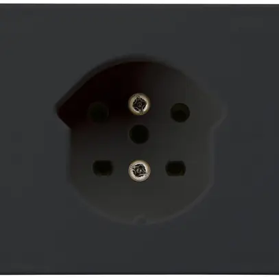 Presa tipo 15 INS Hager FLF morsetti a vite nero 