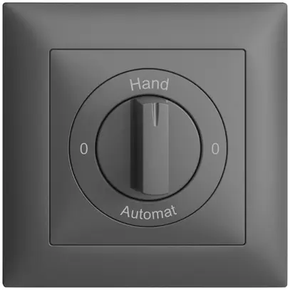 Kit frontal 0-Hand-0-Automat EDIZIOdue 88×88mm gris foncé 