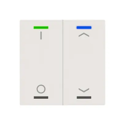 Pulsante KNX RGBW INS MDT BE-TAL600211.D1 2t/4a bianco op. "I/O"-"persiana" 