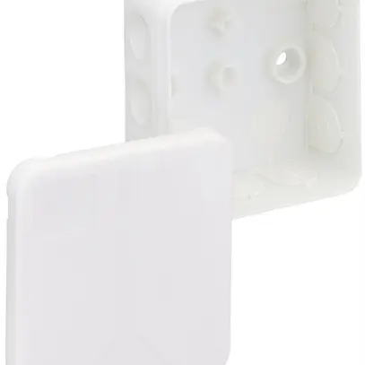 Boîte dérivation AP 2K-12 vide 85×85×37mm, blanc 