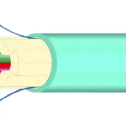 Cavo FO Universal H-LINE Dca 24×G50/125 OM3 Ø9.9mm 3000N turchese 